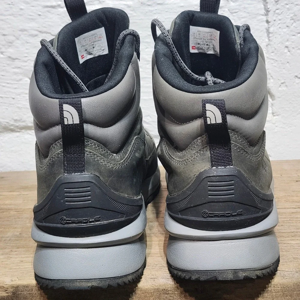 The North Face Berkeley‎ Leather Hiking Ankle Boots Mens US 12 Gray Waterproof
